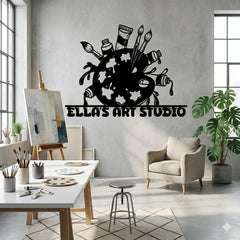 Custom Art Studio Metal Sign