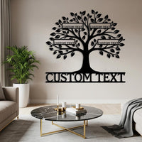 Custom Family Tree Metal Sign