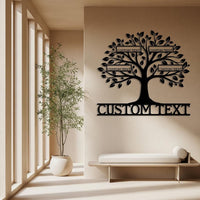 Custom Family Tree Metal Sign