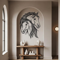 Country Horse Metal Wall Art