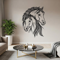 Country Horse Metal Wall Art