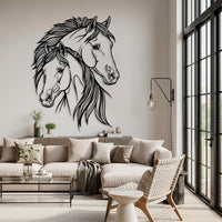 Country Horse Metal Wall Art