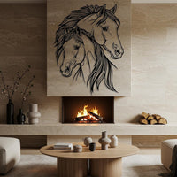 Country Horse Metal Wall Art