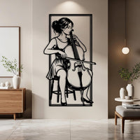 Cello Player Wall Art
