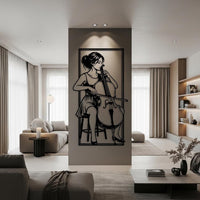 Cello Player Wall Art