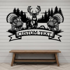 Custom Deer and Turkey Sign