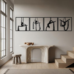 Aerial Silk Metal Wall Art