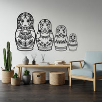 Matryoshka Metal Wall Art