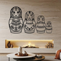 Matryoshka Metal Wall Art