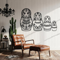 Matryoshka Metal Wall Art