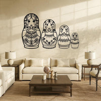 Matryoshka Metal Wall Art