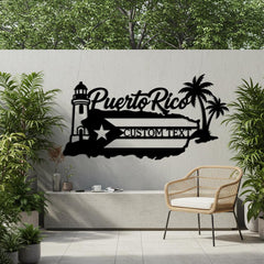 Puerto Rico Custom Metal Sign