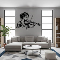 Violinist Metal Wall Decor