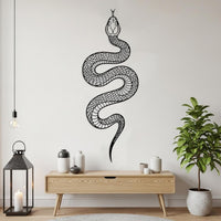 Large Snake Metal Wall Art