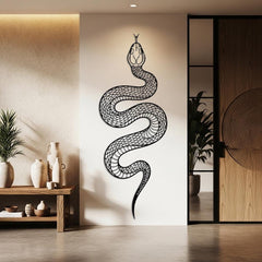 Large Snake Metal Wall Art