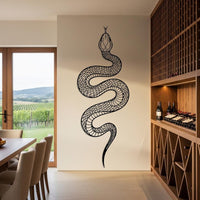 Large Snake Metal Wall Art