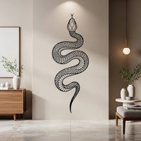 Large Snake Metal Wall Art