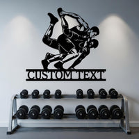 Wrestling Custom Metal Sign