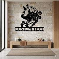 Wrestling Custom Metal Sign
