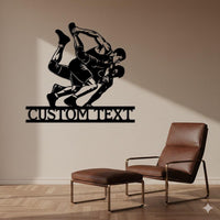 Wrestling Custom Metal Sign