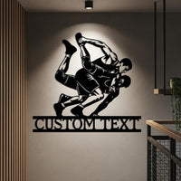 Wrestling Custom Metal Sign