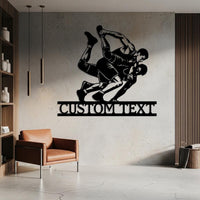 Wrestling Custom Metal Sign
