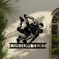 Wrestling Custom Metal Sign