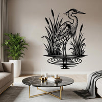 Rustic Heron Wall Art