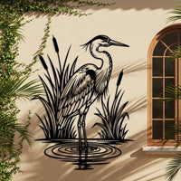 Rustic Heron Wall Art