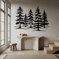 Pine Forest Metal Wall Decor