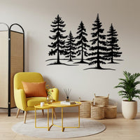 Pine Forest Metal Wall Decor