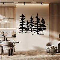 Pine Forest Metal Wall Decor