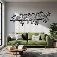 Birds on Branch Metal Wall Decor