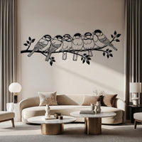 Birds on Branch Metal Wall Decor