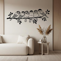 Birds on Branch Metal Wall Decor