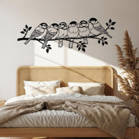 Birds on Branch Metal Wall Decor