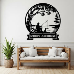 Personalized Lake House Name Sign