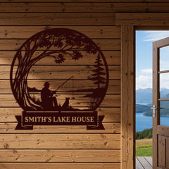 Personalized Lake House Name Sign