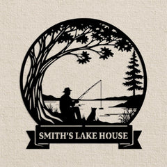 Personalized Lake House Name Sign