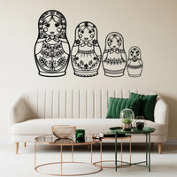 Matryoshka Metal Wall Art