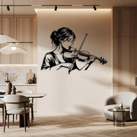 Violinist Metal Wall Decor