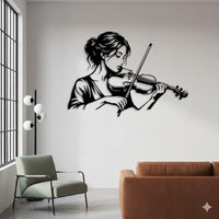 Violinist Metal Wall Decor