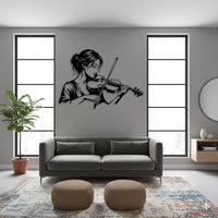 Violinist Metal Wall Decor