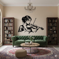 Violinist Metal Wall Decor