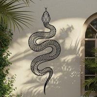 Large Snake Metal Wall Art