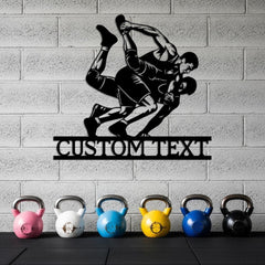 Wrestling Custom Metal Sign