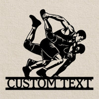 Wrestling Custom Metal Sign