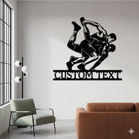Wrestling Custom Metal Sign