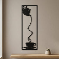 minimalist coffee metal wall art