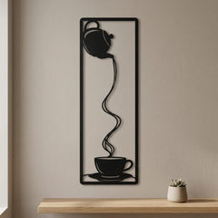minimalist coffee metal wall art